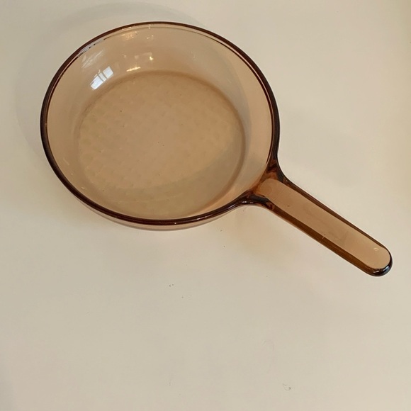 Vintage Pyrex Vision Corning Ware Glassware Pan Grab Heat-N-Eat Amber Set + Lids - Picture 2 of 14